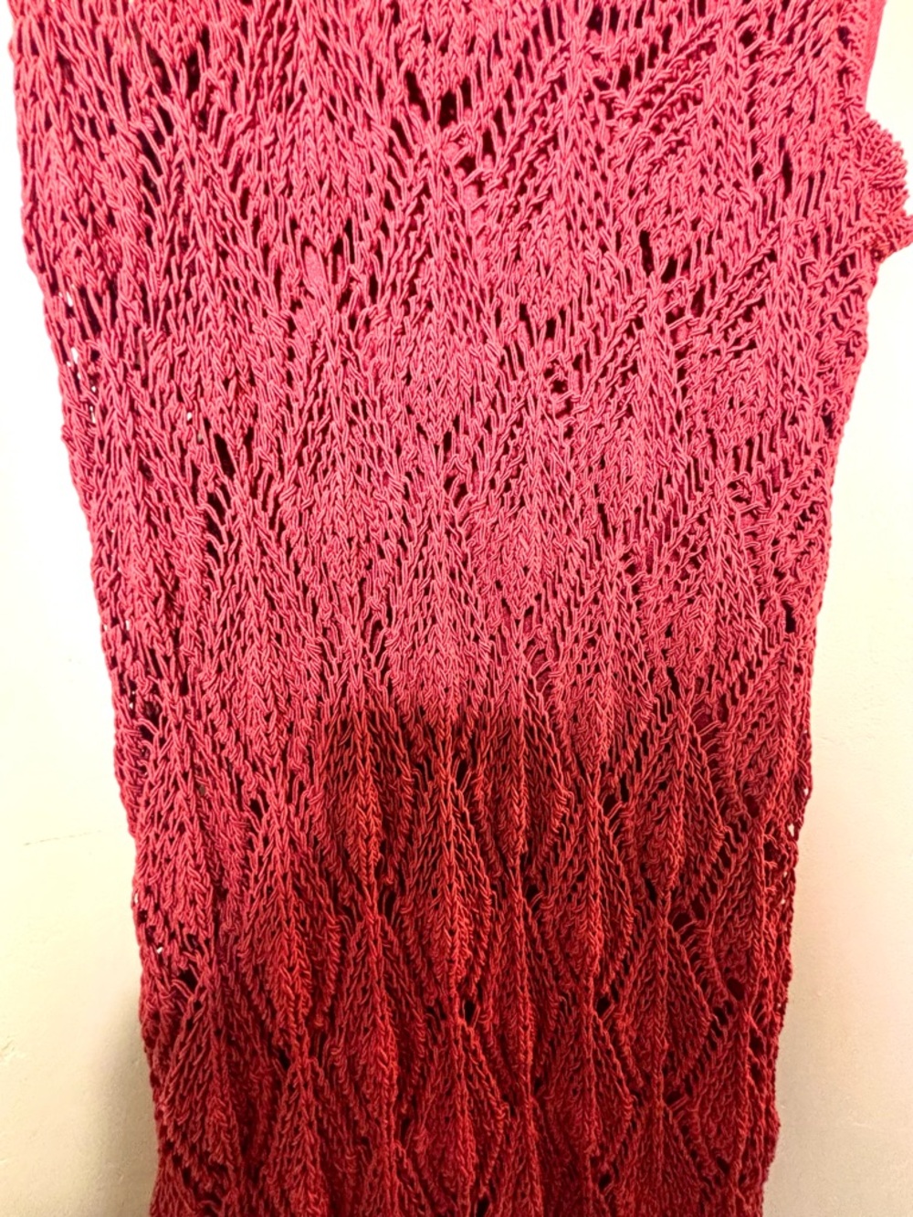 Zara Open Crochet Maxi Dress in Brick - Picture 8 of 13